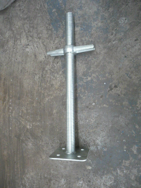 24" Solid Scaffolding Levelling Jack with Base Plate O. D. 35mm